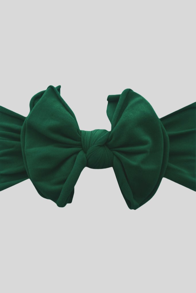 Clothxtra Dark Green Princess Bow