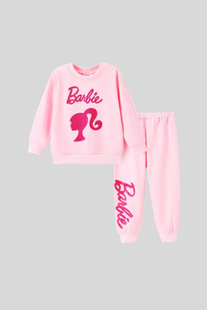 Clothxtra Winter 2pcs Barbie Printed Sweatshirt Set