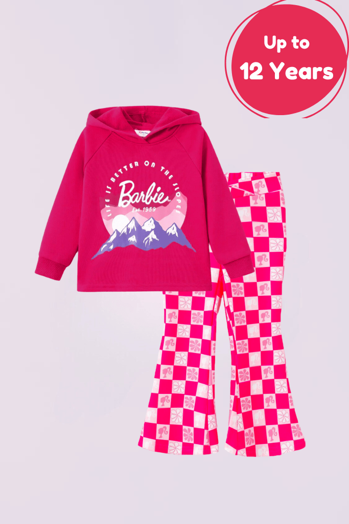 Clothxtra Winter 2pcs Barbie Stylish Hoodie Set