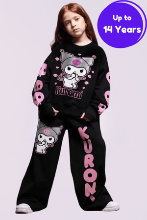 Clothxtra Winter 2pcs Kuromi Stylish Set (up to 12 years)