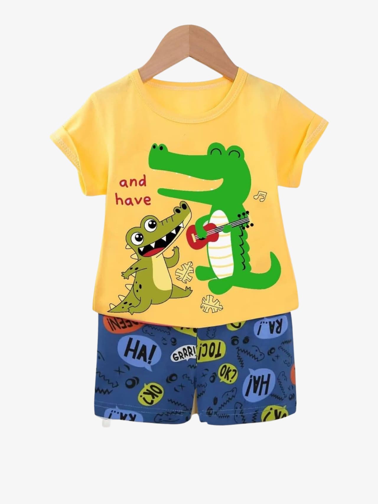 Crocodile Guitar T-Shirt Set