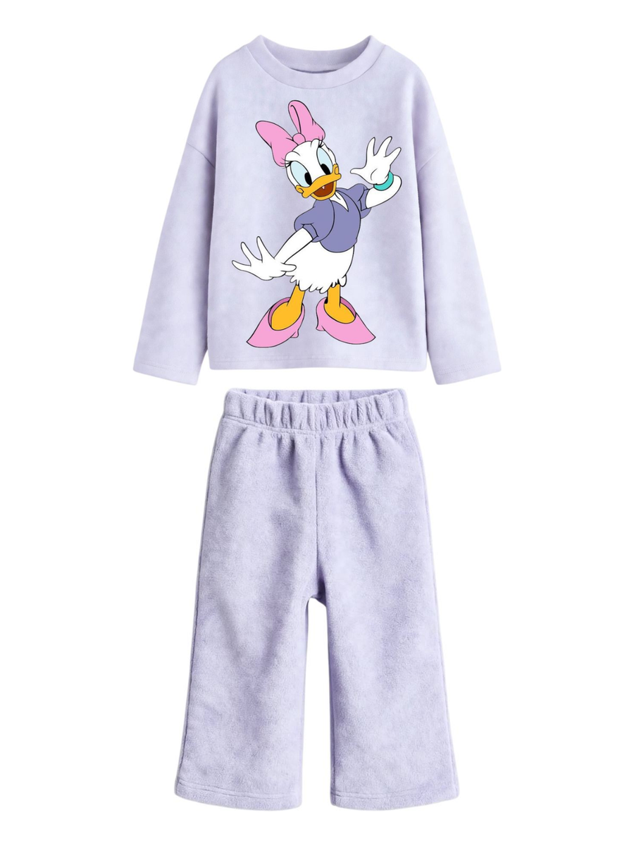 Daisy Duck Sweatshirt & Wide-Leg Pants Set - Lavender (0mths-2yrs)
