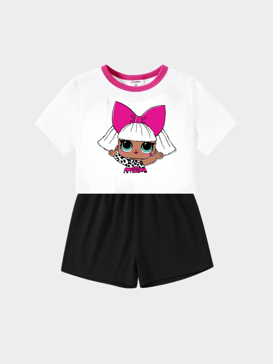 Eid Special Kids Girl L.O.L Printed Set