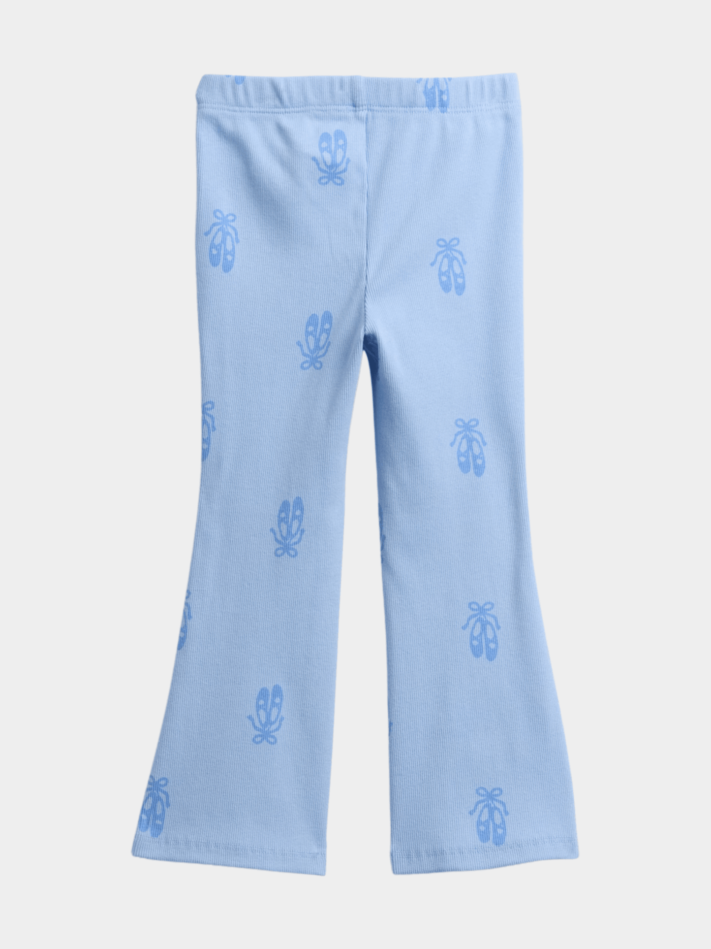 Girls' Ballerina Slipper Print Flared Leggings