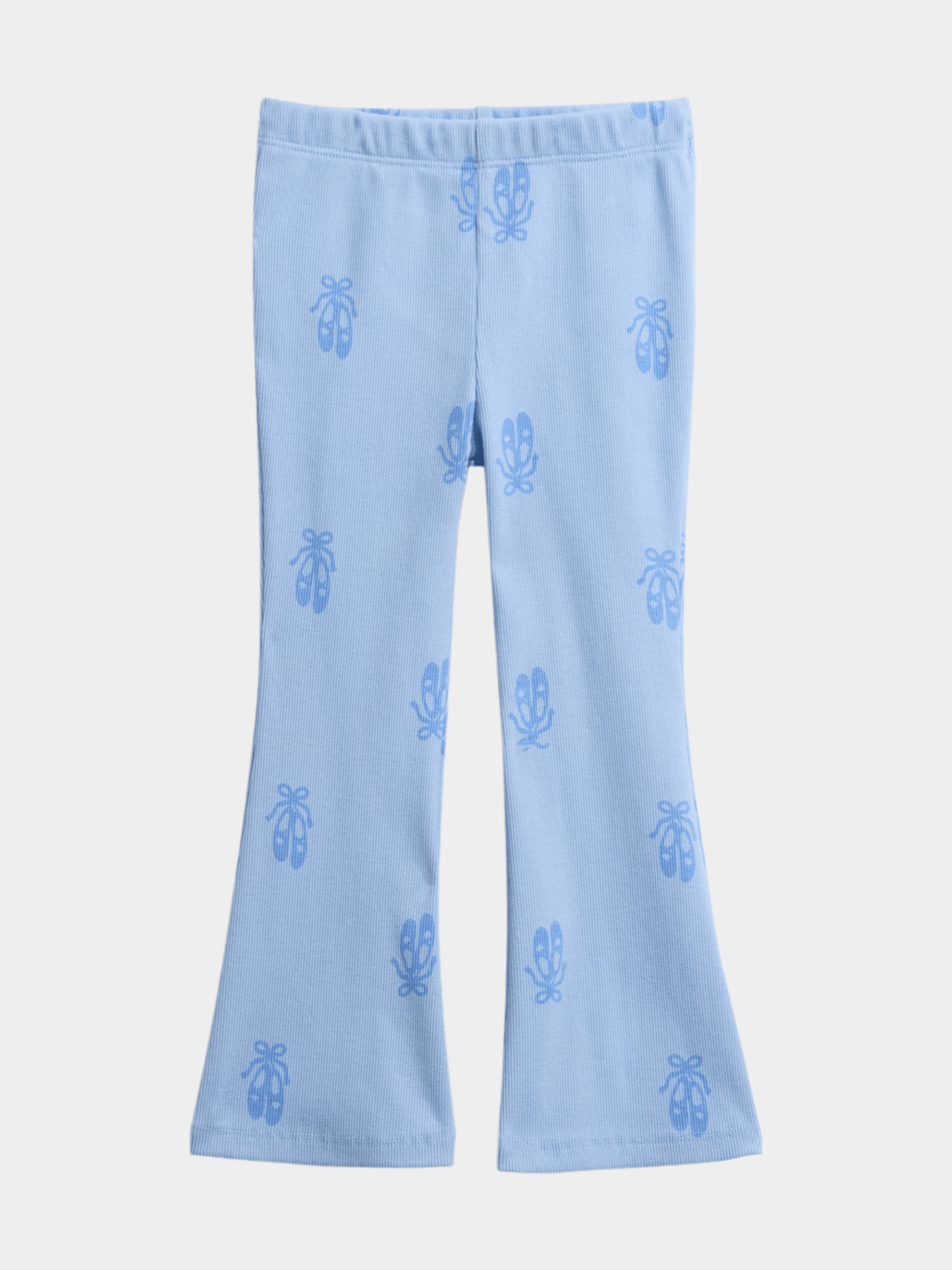 Girls' Ballerina Slipper Print Flared Leggings
