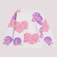 Girls' Barbie Heart Sweatshirt