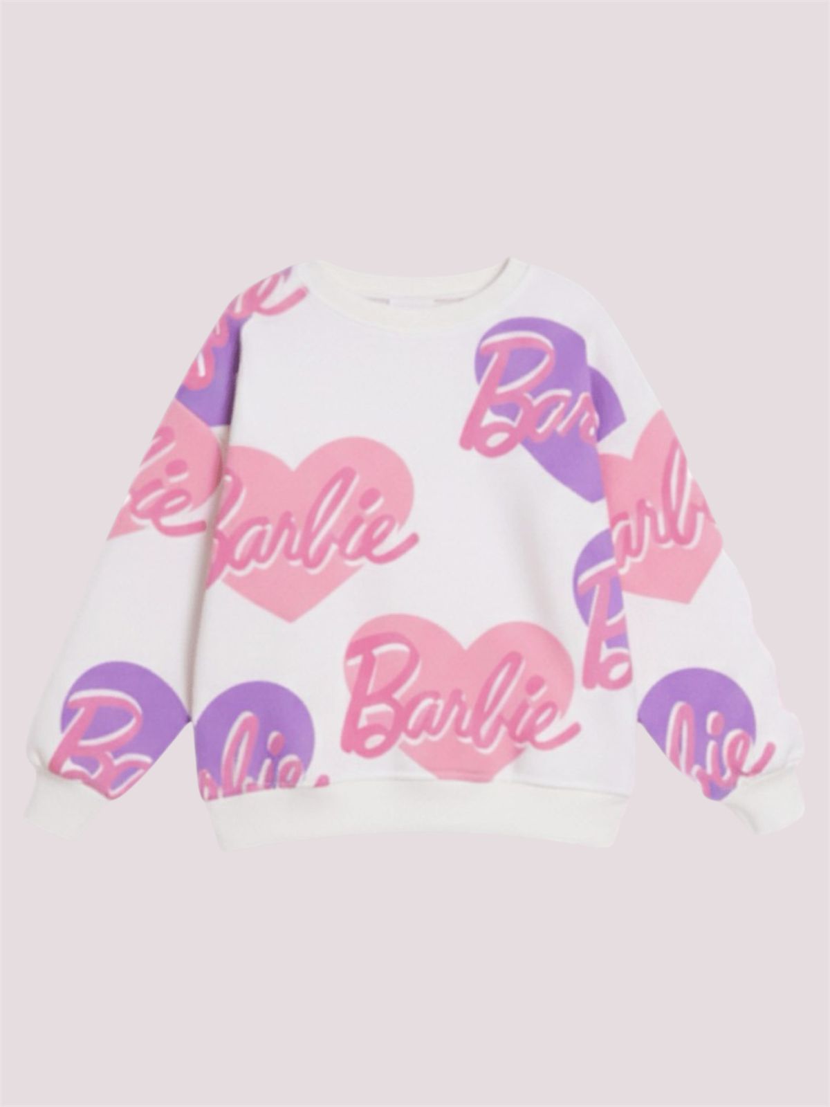 Girls' Barbie Heart Sweatshirt
