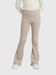 Girls Beige High - Waist Flare Pants
