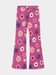Girls' Berry Floral Print Flared Leggings