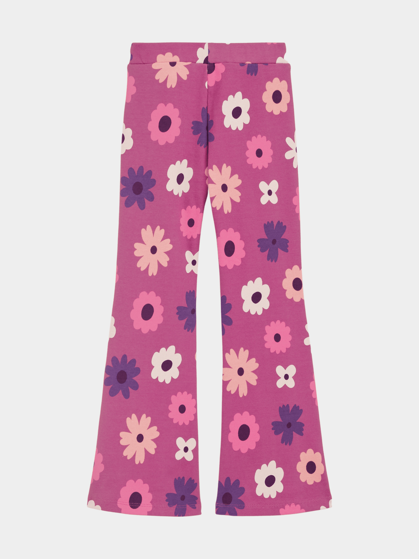 Girls' Berry Floral Print Flared Leggings