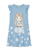 Girls' Blue Princess & Daisy Floral Dress