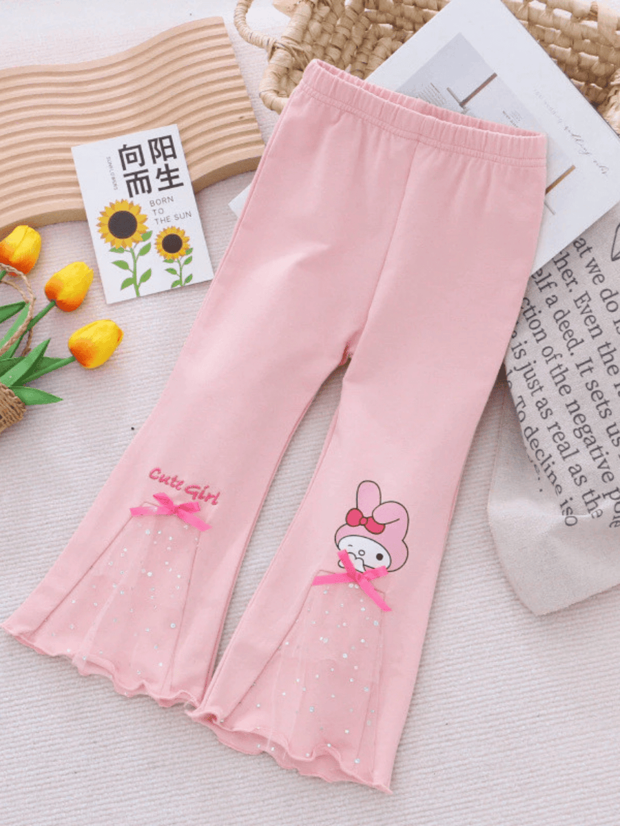 Girls Bunny Appliqué Flare Pant (3 - 12yrs)