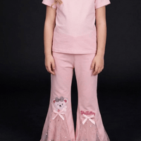 Girls Bunny Appliqué Flare Pant (3 - 12yrs)