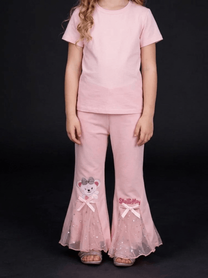 Girls Bunny Appliqué Flare Pant (3 - 12yrs)