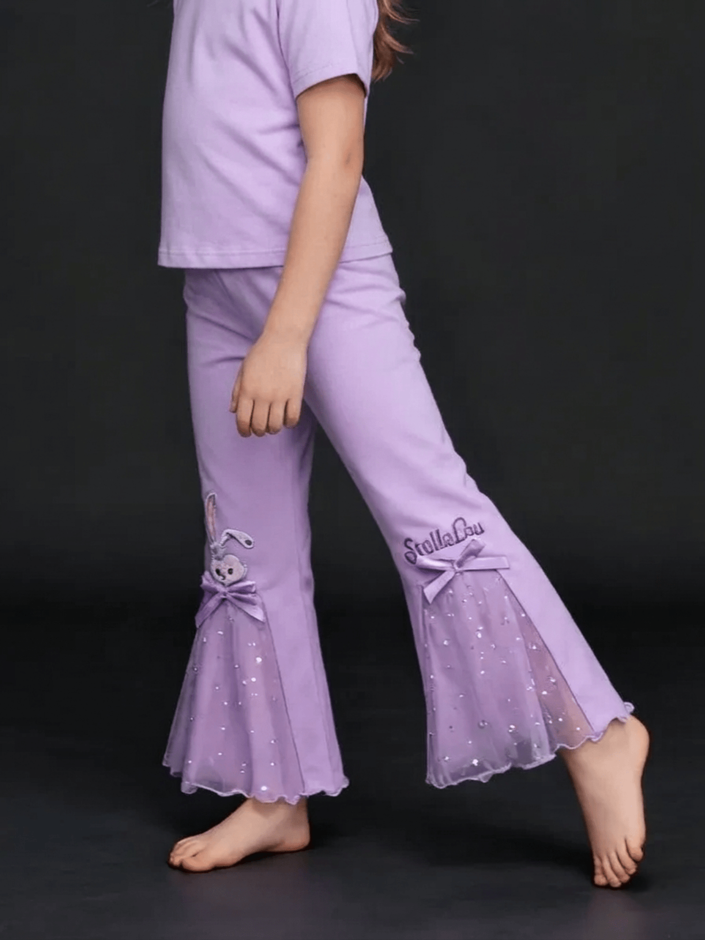 Girls Bunny Appliqué Flare Pant (3 - 12yrs)