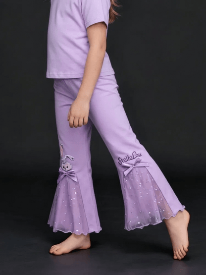 Girls Bunny Appliqué Flare Pant (3 - 12yrs)