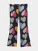 Girls' Heart Print Flared Leggings
