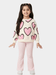 Girls' Heart Sweatshirt & Flared Pant Set