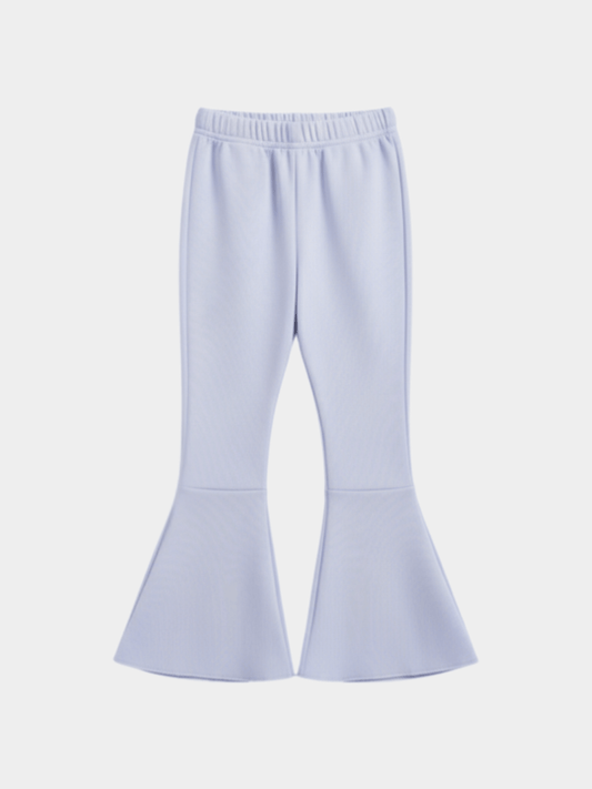 Girls' Lavender Flare Sweatpants - Comfy Kids' Bell Bottom