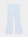 Girls Light Blue Ribbed Flare Leggings (3yrs - 12yrs)