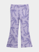 Girls' Lilac Bow Print Flared Leggings