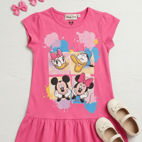Girls' Mickey & Friends Graphic Drop - Waist Dress