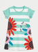 Girls' Mint Striped Floral 