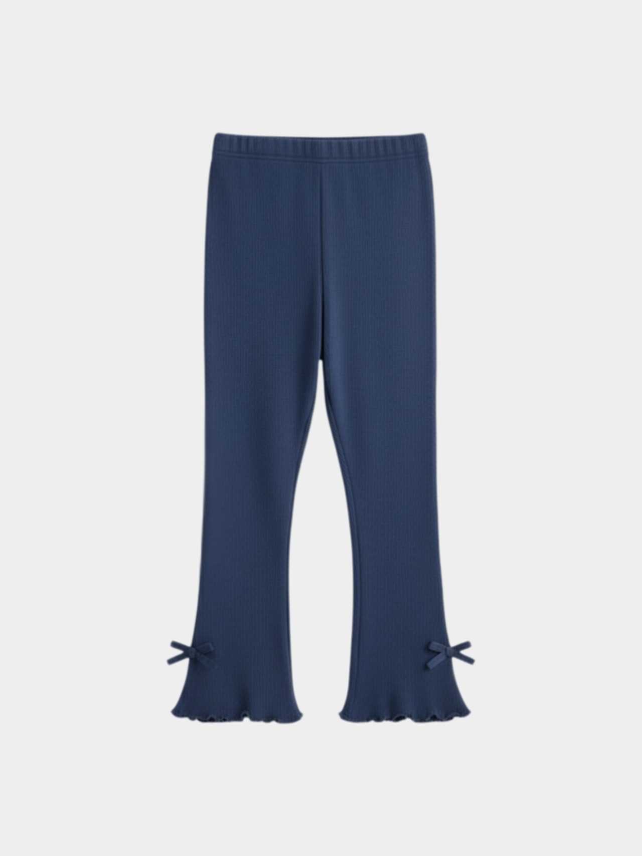 Girls' Navy Semi Flare Pant