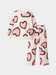 Girls' Oversized Heart Print Sweatshirt & Matching Trousers Loungewear Set