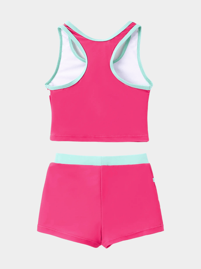 Girls' Pink Barbie Beach Swimsuit