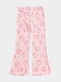 Girls' Pink Hello Kitty Ribbed Flared Pants