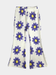 Girls' Purple Daisy Print Ribbed Flared Pants