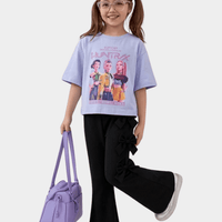 Girls Sky K Pop Huntrix T-shirt & Pants Set (3 - 12yrs)