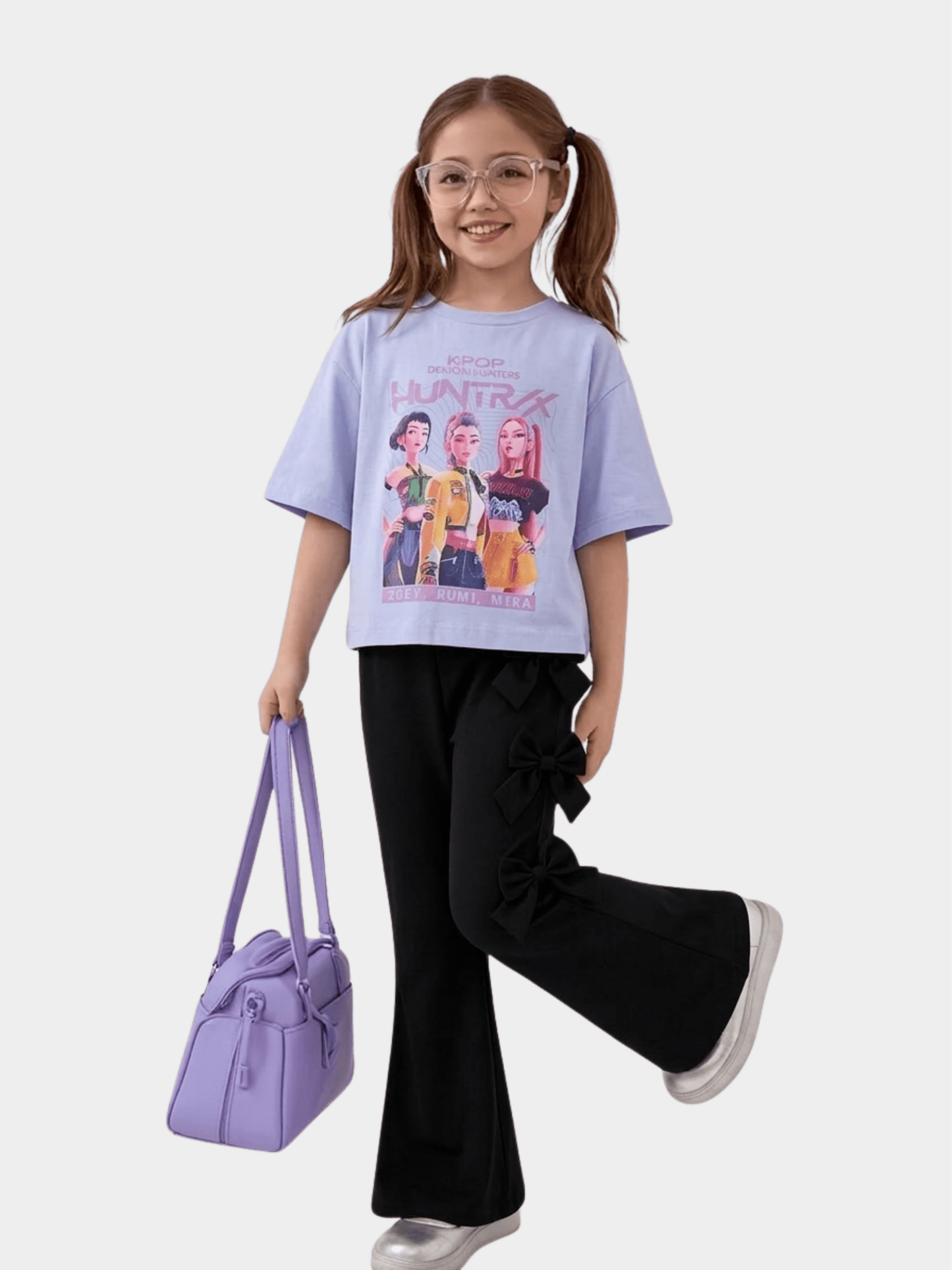 Girls Sky K Pop Huntrix T-shirt & Pants Set (3 - 12yrs)