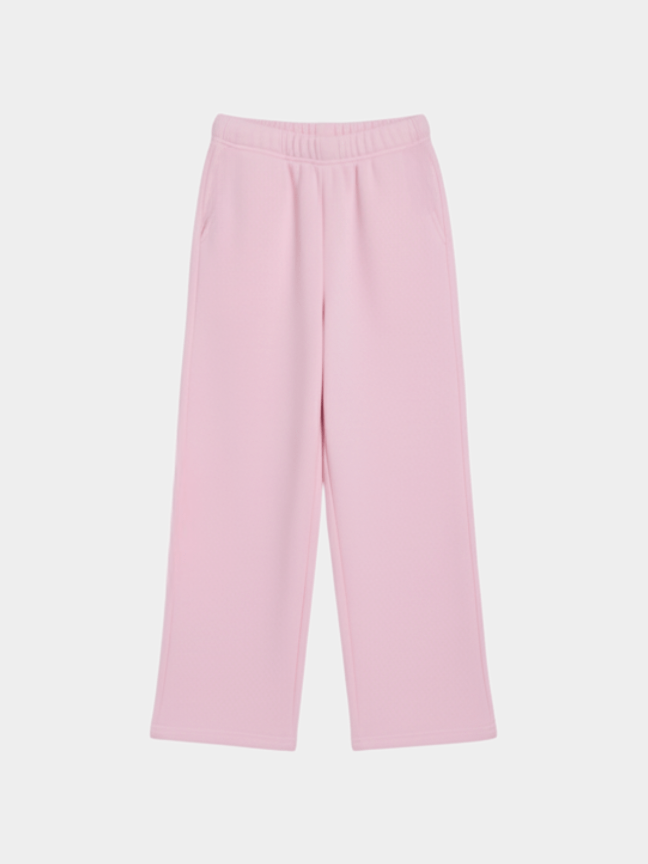 Girls' Solid Pink Wide - Leg Cozy Sweatpants