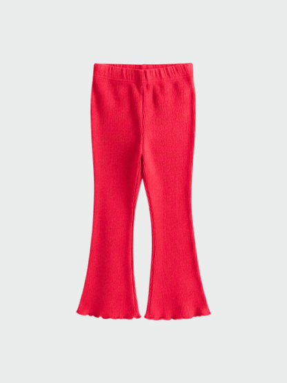 Girls Vibrant Fuchsia High - Waist Flare Pants