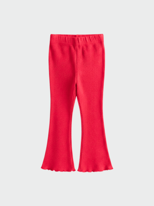 Girls Vibrant Fuchsia High - Waist Flare Pants