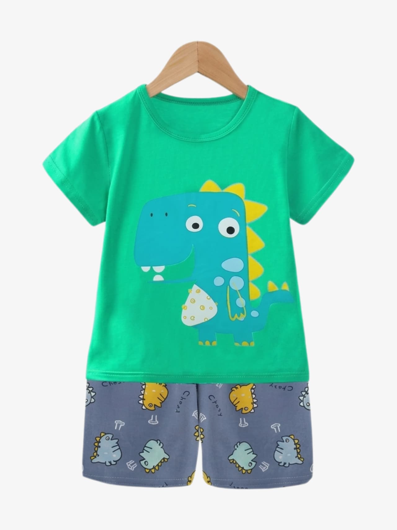 Green Dino T-Shirt Set
