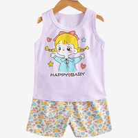 Happy Baby Printed T-shirt Set For Kids Girl (6mths - 6yrs)