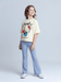 Hello Kitty T-Shirt & Red Ribbed Flared Long Pants Set