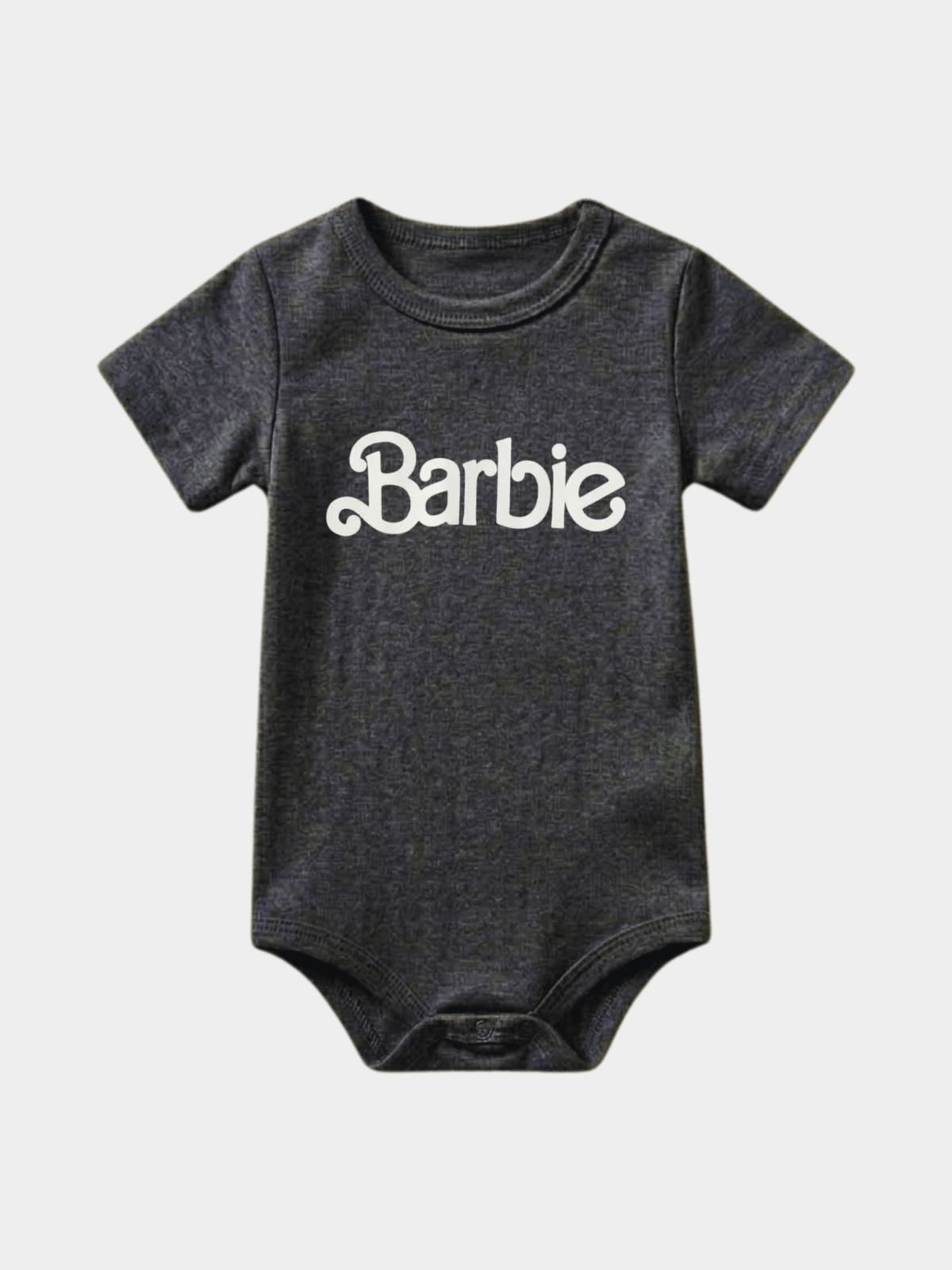 "Barbie" Charcoal Heather Baby Bodysuit (0-2yrs)