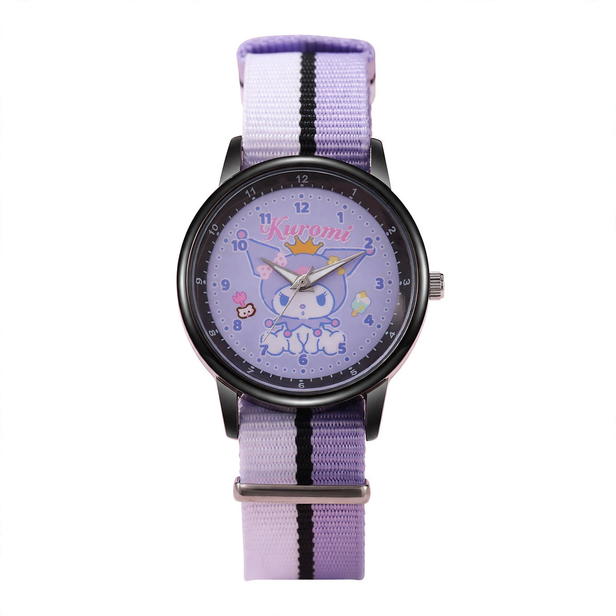 Kids Kuromi Nylon Strap Watch - Lavender