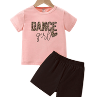 Kids 2pcs Dance Printed Set