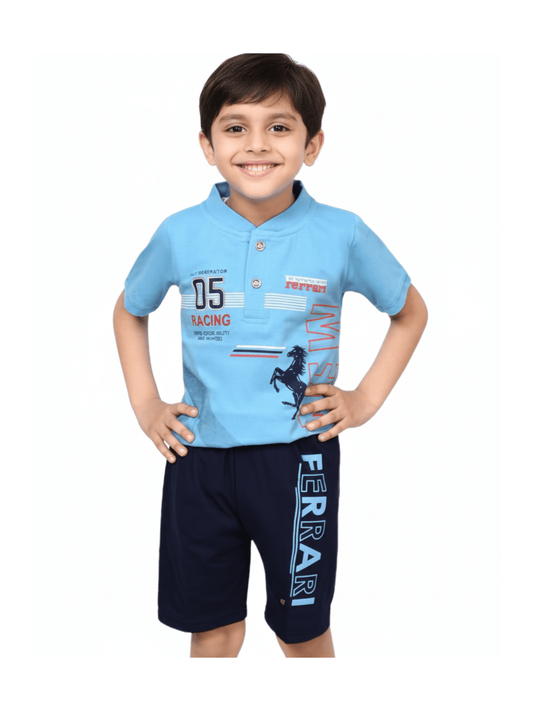 Kids 2pcs Ferrari T-shirt Set