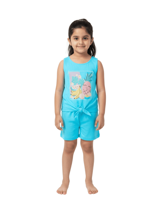 Kids 2pcs Fruits Printed Set