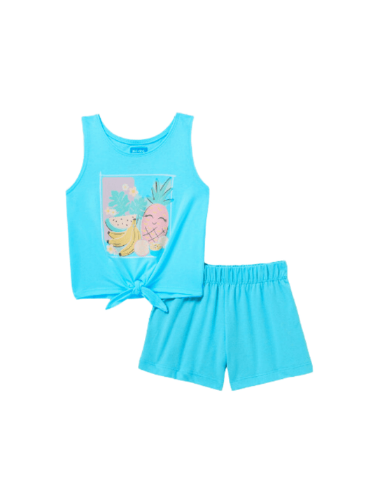 Kids 2pcs Fruits Printed Set