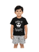 Kids 2pcs Master Of Fright Printed T-shirt & Shorts Set