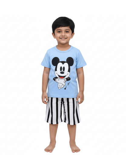 Kids 2pcs Micky Mouse Printed Set