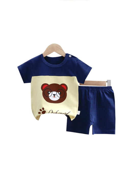 Kids 2pcs Panda Printed Set