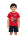 Kids 2pcs Red Car T-shirt & Shorts Set